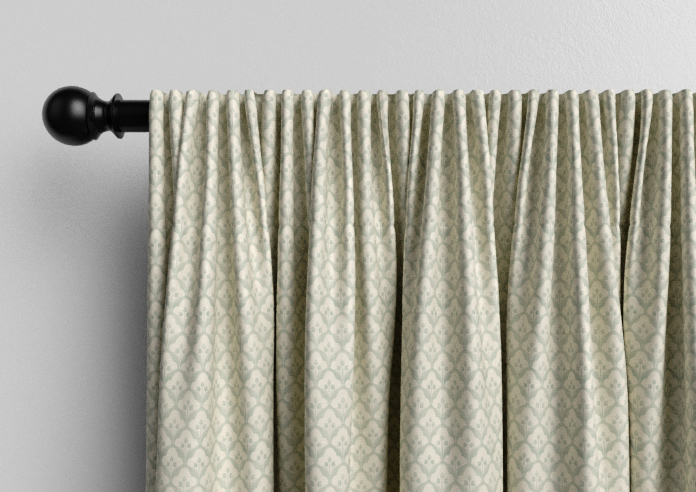 Trellis Prints, Scallop and Bud Green - Made to Measure Curtains - Image 9